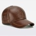Clayzinzan Men’s Winter Leather Cap – Warm Lined Vintage Newsboy Hat for Cold Weather, Stylish & Durable