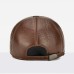 Clayzinzan Men’s Winter Leather Cap – Warm Lined Vintage Newsboy Hat for Cold Weather, Stylish & Durable
